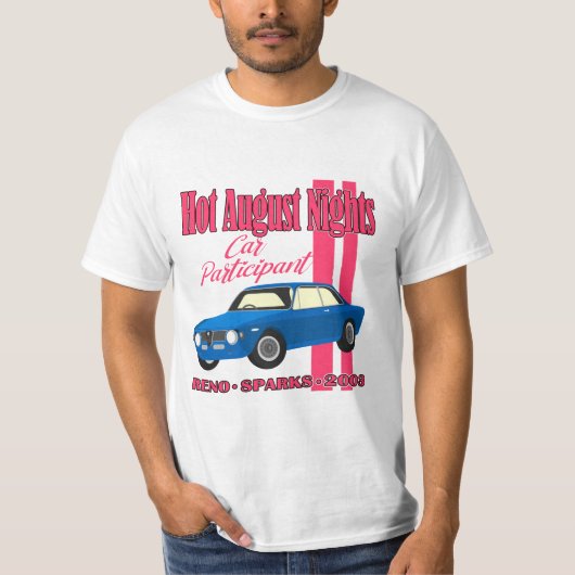 Deelnemer Hete Augustus 2003 Nights T-shirt (Voorkant)