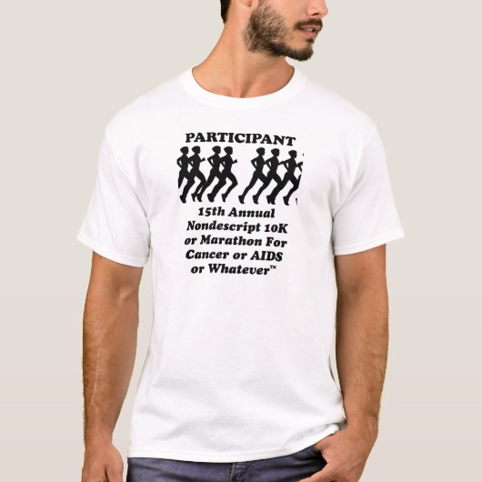 Deelnemer Nondescript 10K Marathon T-Shirt (Voorkant)