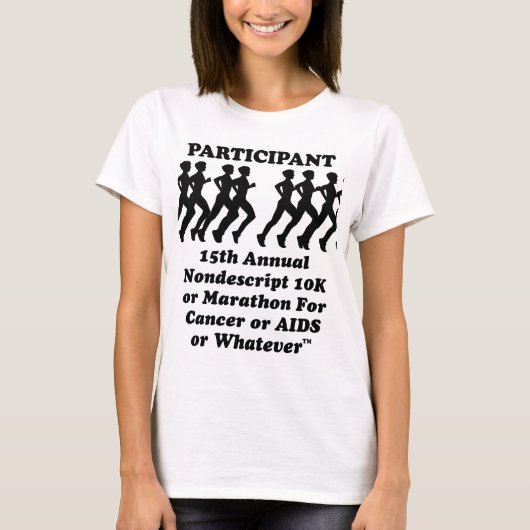 Deelnemer Nondescript 10K Marathon T-Shirt (Voorkant)