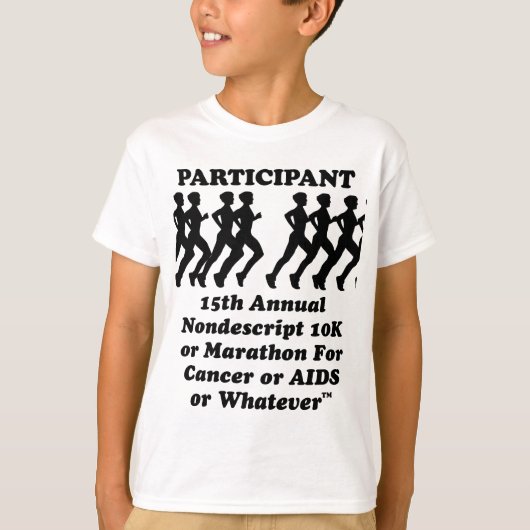 Deelnemer Nondescript 10K Marathon T-Shirt (Voorkant)