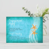 Deelnemer strandbruiloft kaart (Staand voorkant)