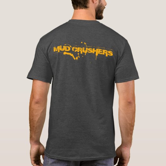 Deelnemer T-Shirt van de Mud Crushers van het team (Achterkant)