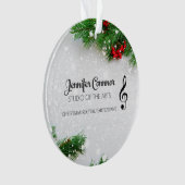 Deelnemeringsornament voor recital ornament (voorkant)