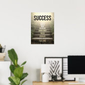 Deelnemers aan succes - Motivatie Poster (Thuiskantoor)