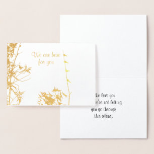 deelneming niet alleen vrienden familie vogels folie kaarten