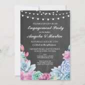 Deelnemingspartners krijgslichten Succulents uitno Kaart (Voorkant)