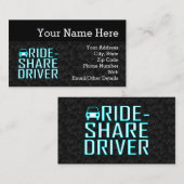 Deelritchauffeur Rideshare Rijden Visitekaartje (Voorkant / Achterkant)