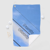 Deels bewolkt hemelsblauw  golfhanddoek (Insitu)