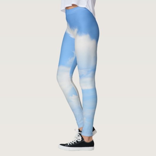 Deels Cloudy Blue Sky Chic Blue en White Leggings (Links)