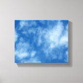 Deels Cloudy Blue Sky Foto op Wrapped Canvas Afdruk (Voorkant)
