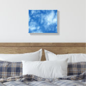 Deels Cloudy Blue Sky Foto op Wrapped Canvas Afdruk (Insitu (Slaapkamer))