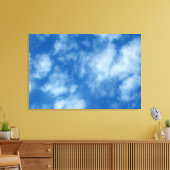 Deels Cloudy Blue Sky Foto op Wrapped Canvases Canvas Afdruk (Insitu (Woonkamer))