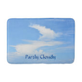 Deels Cloudy Sky met een  spiraal Badmat (Voorkant)
