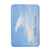 Deels Cloudy Sky met een  spiraal Badmat (Voorkant Verticaal)