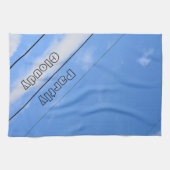 Deels Cloudy SkyLines blauw Theedoek (Horizontaal)