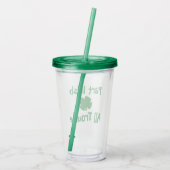 Deels Iers, Alle Problemen St. Patrick's Day Acryl Drinkbeker (Achterkant)