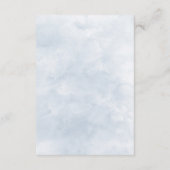 Deels over de trottoirband in Dusty Blue Floral Informatiekaartje (Achterkant)