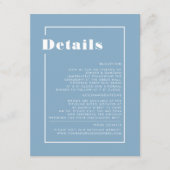 Deels over het mosterdblauw Pampas Grass Minimalis Informatiekaartje (Voorkant)