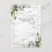 Deels over het trottoirhuwelijk in de mosterd Blue Informatiekaartje (Achterkant)