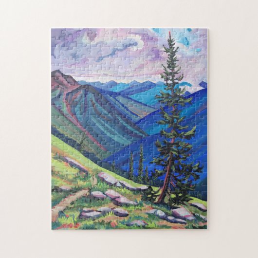 Deels troebel - Mountain Puzzle Legpuzzel (Verticaal)