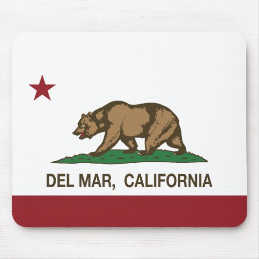Deelstaat Californië Vlag Del Mar Muismat (Voorkant)
