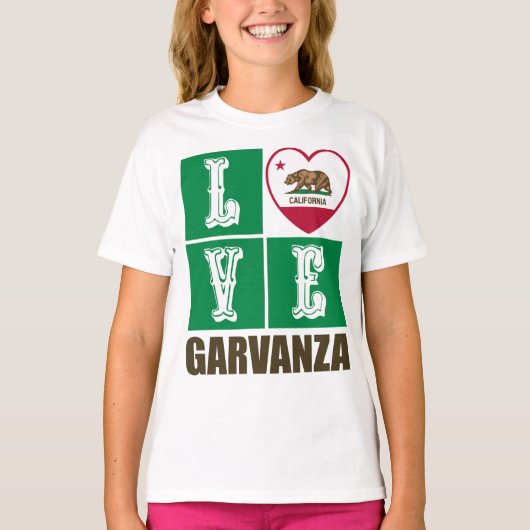 Deelstaat Californië - Vlag Harart Garvanza T-shirt (Voorkant)