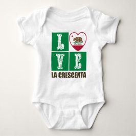 Deelstaat Californië - Vlag - Hart La Crescenta Romper