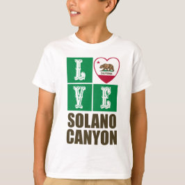 Deelstaat Californië - Vlag - Hart Solano Canyon T-shirt