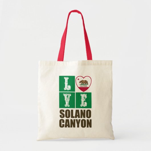 Deelstaat Californië - Vlag - Hart Solano Canyon Tote Bag (Voorkant)