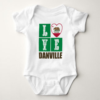 Deelstaat Californië - Vlag Heart Danville Romper