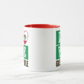 Deelstaat Californië - Vlag Heart Glendale Mok (Midden)