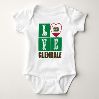 Deelstaat Californië - Vlag Heart Glendale Romper