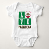 Deelstaat Californië - Vlag Heart Pasadena Romper (Voorkant)