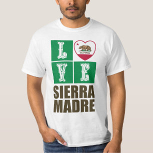 Deelstaat Californië - Vlag - Heart Sierra Madrid T-shirt