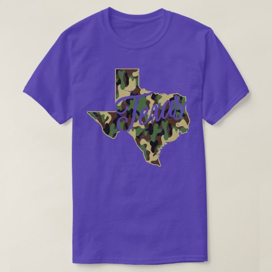 Deelstaat Camo Texas - Vlag T-shirt (Design voorkant)