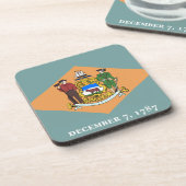 Deelstaat Delaware Flag Drankjes Onderzetter (Linkerzijde)