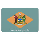 Deelstaat Delaware Flag Magneet (Horizontaal)