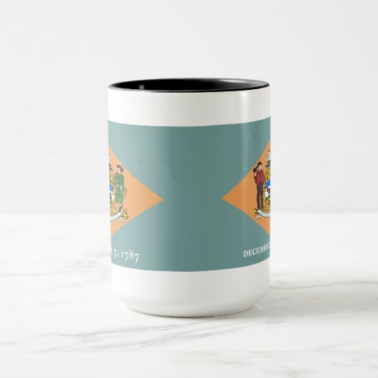 Deelstaat Delaware Flag Mok (Midden)