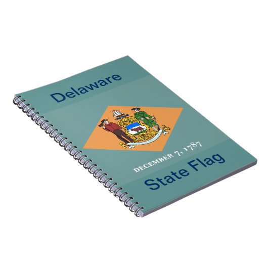 Deelstaat Delaware Flag Notitieboek (Rechterzijde)