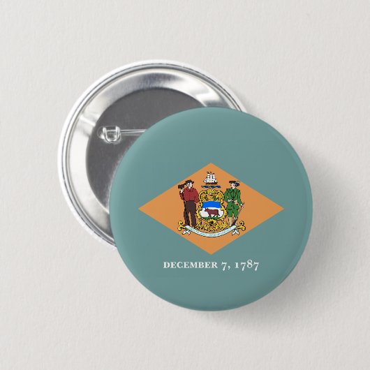 Deelstaat Delaware Flag Ronde Button 5,7 Cm (Voorkant /achterkant)