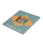 Deelstaat Delaware Flag Tegeltje (Zijkant)