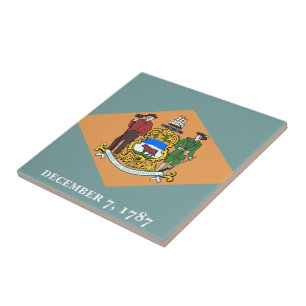 Deelstaat Delaware Flag Tegeltje