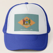 Deelstaat Delaware Flag Trucker Pet (Voorkant)