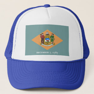 Deelstaat Delaware Flag Trucker Pet