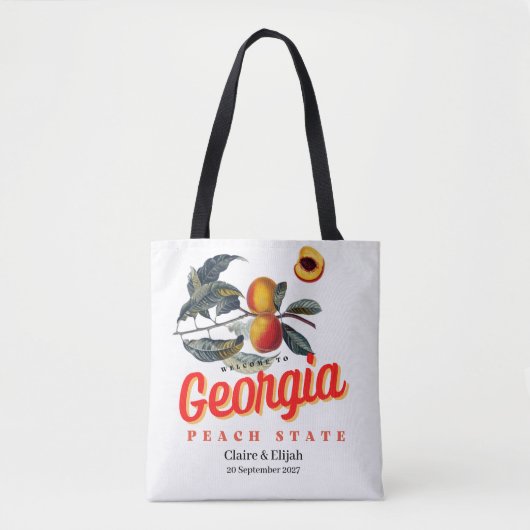 Deelstaat Georgia Wedding Canvas tas (Voorkant)