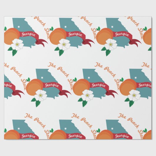 Deelstaat Georgië Cadeaupapier (Vlak)