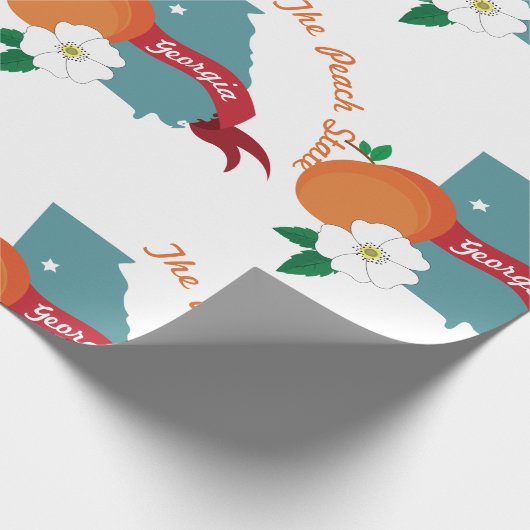 Deelstaat Georgië Cadeaupapier (Hoek)