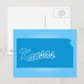 Deelstaat Kansas Briefkaart (Voorkant / Achterkant)