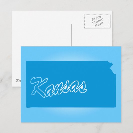 Deelstaat Kansas Briefkaart (Voorkant / Achterkant)
