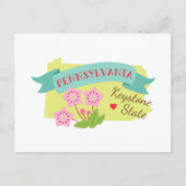 Deelstaat Keystone Briefkaart (Voorkant)